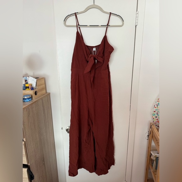 Burnt Orange/Rust Jumpsuit - Picture 2 of 3